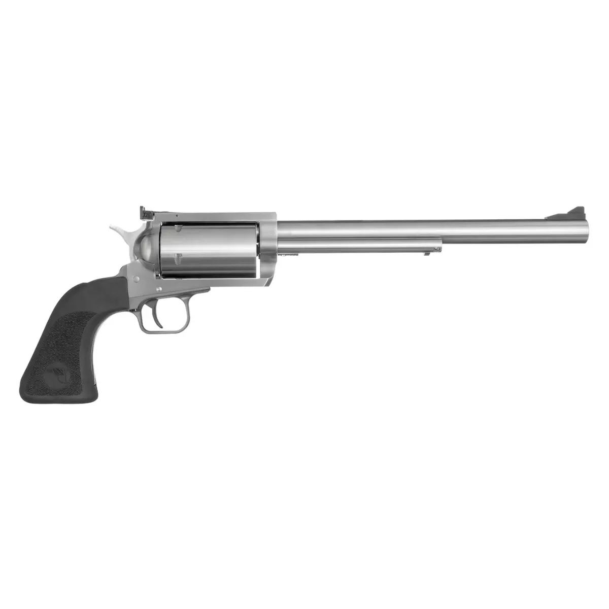 Magnum Research BFR460SW10 BFR Long Cylinder Large Frame 460 S&W Mag 5 Shot, 10" Brushed Stainless Steel Barrel, Cylinder & Frame, Black Rubber Grip, Exposed Hammer