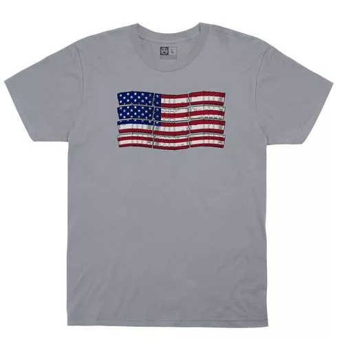 Magpul MAG1180-040-S PMag-Flag T-Shirt Silver Small Short Sleeve