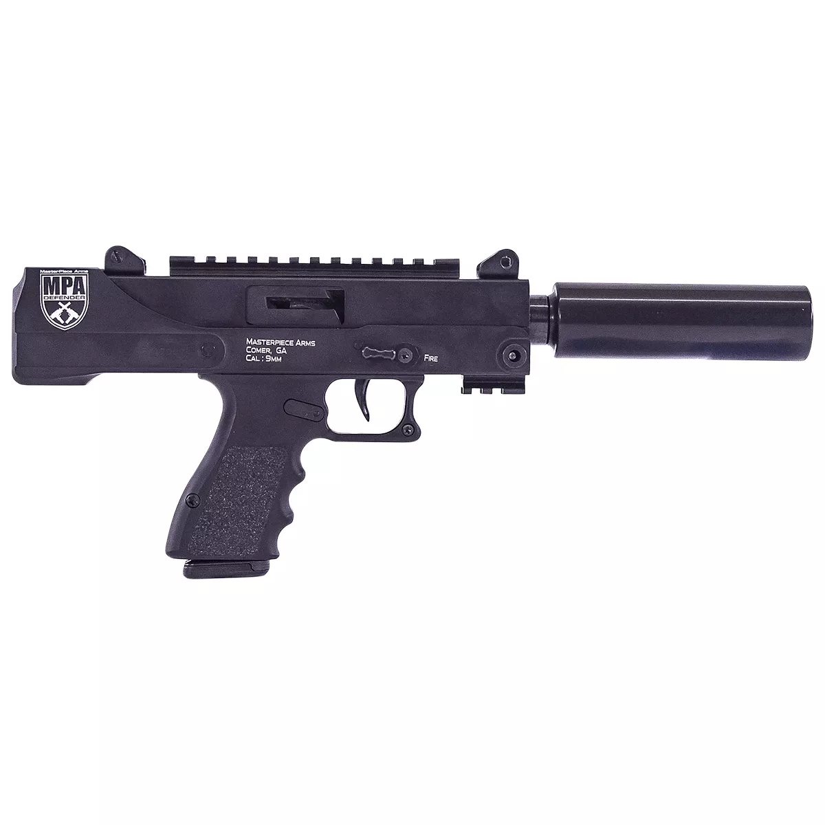 MasterPiece Arms 30DMGBLK Defender Top Cocking TB 9mm Pistol
