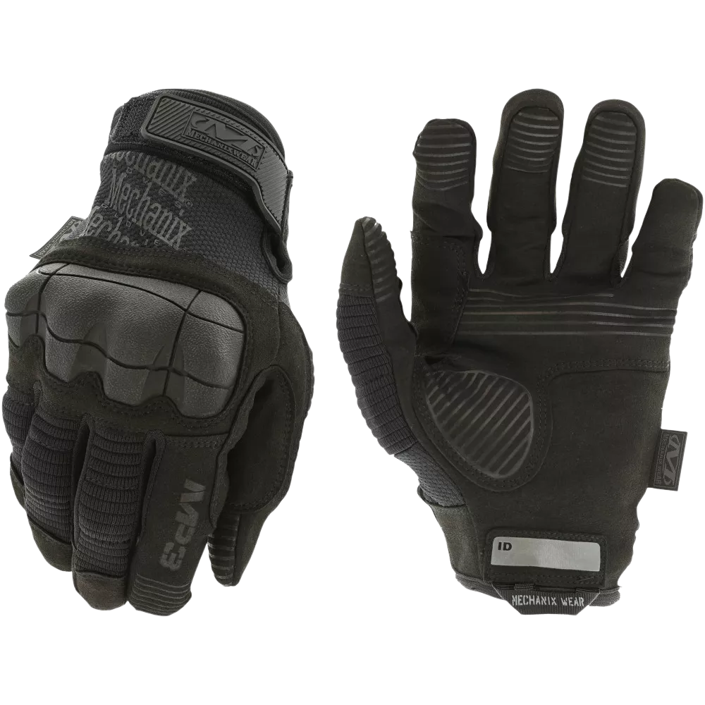 Mechanix Wear MP355012 M-Pact 3Black Synthetic Leather 2XL Velcro Closure