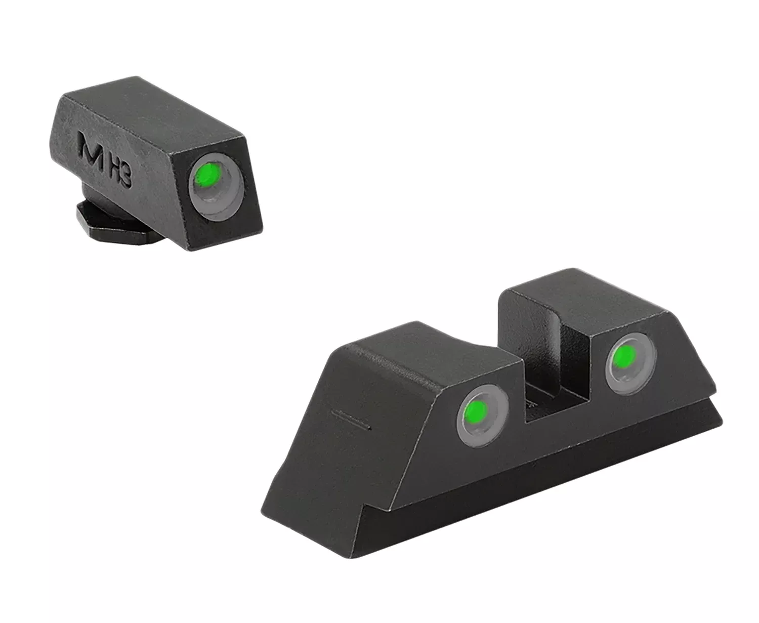 Meprolight Tru-Dot Night Sight Fixed Set Green/Green for Glock Pistols