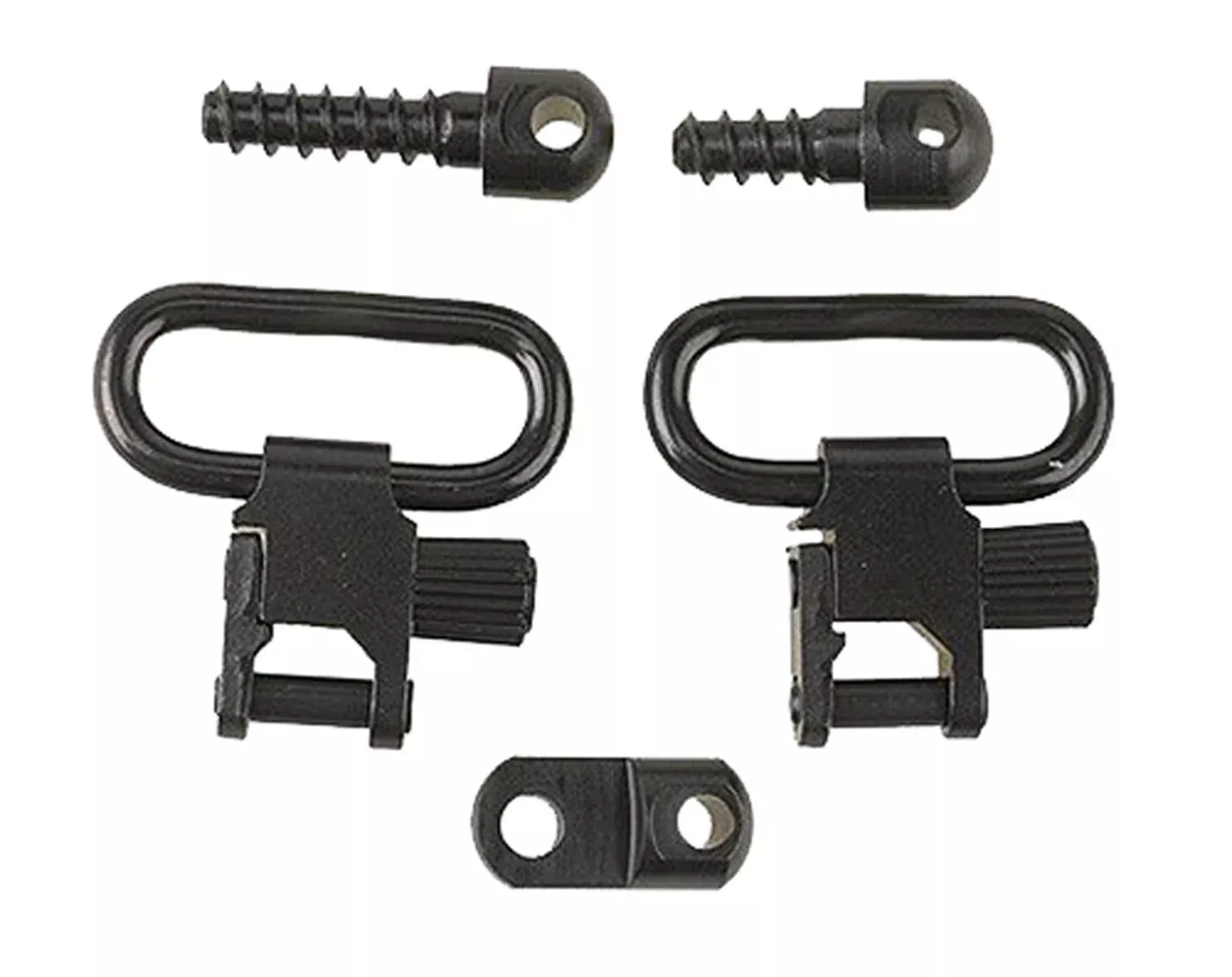 Michaels 14612 QD Sling Swivel Set 1" Black - Fits Ruger 10/22, 44 Mag & No. 3