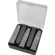 MTM PMC5 Compact Handgun Magazine Case - Holds 5 Double-Stack Mags - Clear Smoke