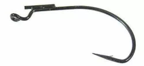 Mustad Hooks U/P Grip Pin KVD Black Nickel W/Retainer Wire 5Pk 6/0 Md#: 38101BLN-6/0