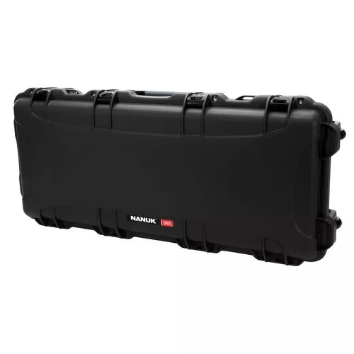 Nanuk 985-1001 985with Foam Black Polymer Tactical Rifle/Takedown Shotgun w/Wheels