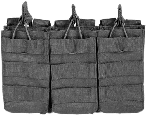 NCSTAR Triple AR Magazine Pouch Nylon Black MOLLE Straps for Attachment Fits Three AR Style Magazines CVAR3MP2928B