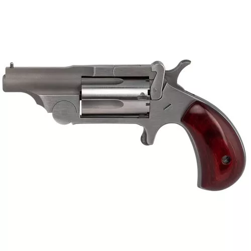 North American Arms 22MCR Ranger II22 LR,22 Mag 5rd 1.63" Overall Stainless Steel with Rosewood Birdshead Grip
