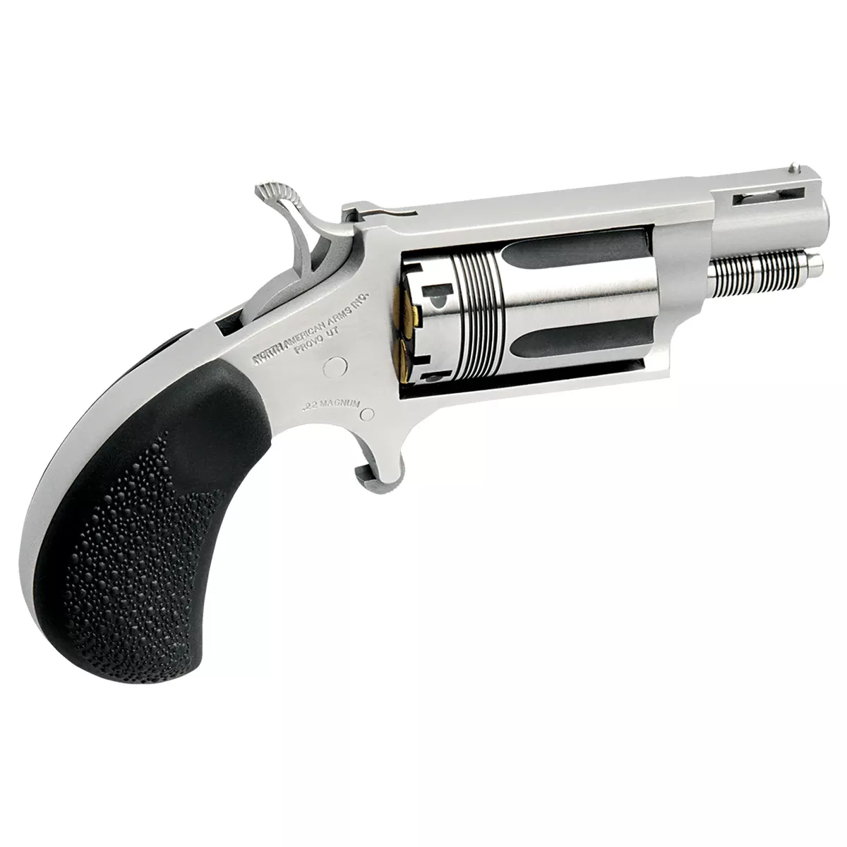 North American Arms 22MSTW Wasp Snub Nose 22 WMR Mini Revolver Pistol