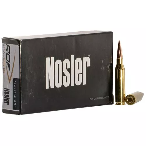 Nosler 60138 Match Grade RDF 260 Rem 130 gr Hollow Point Boat-Tail (HPBT) 20 Bx/ 10 Cs