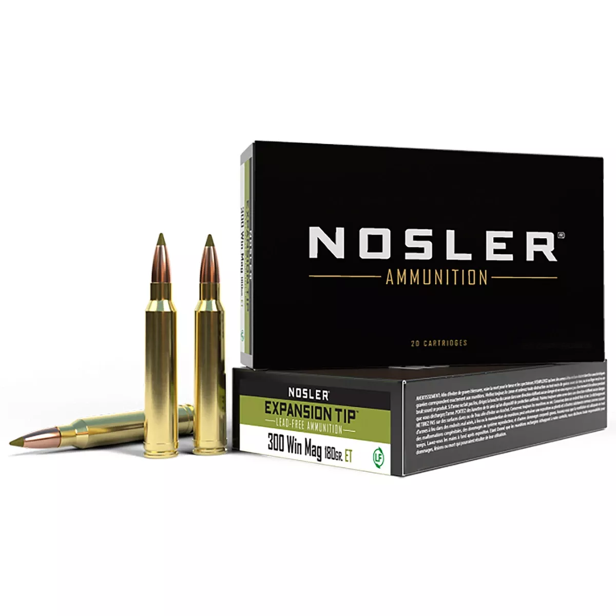 Nosler E-Tip 300 Win Mag 180 gr E Tip Lead Free - 40038
