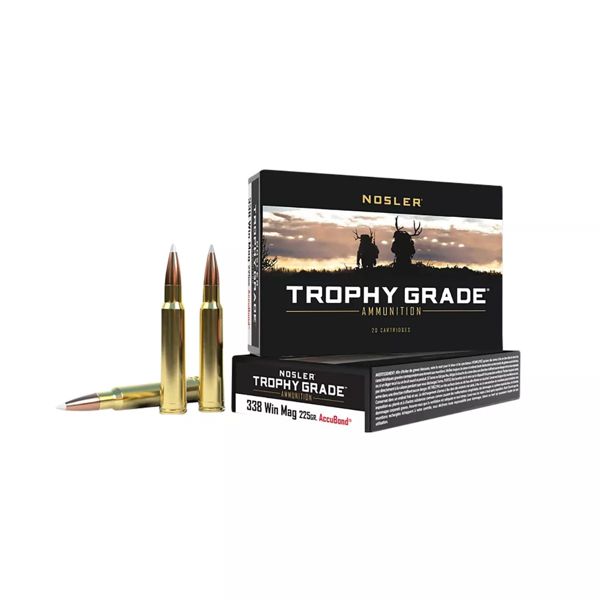 Nosler Trophy Grade 338 Win Mag 225 gr AccuBond - 60074