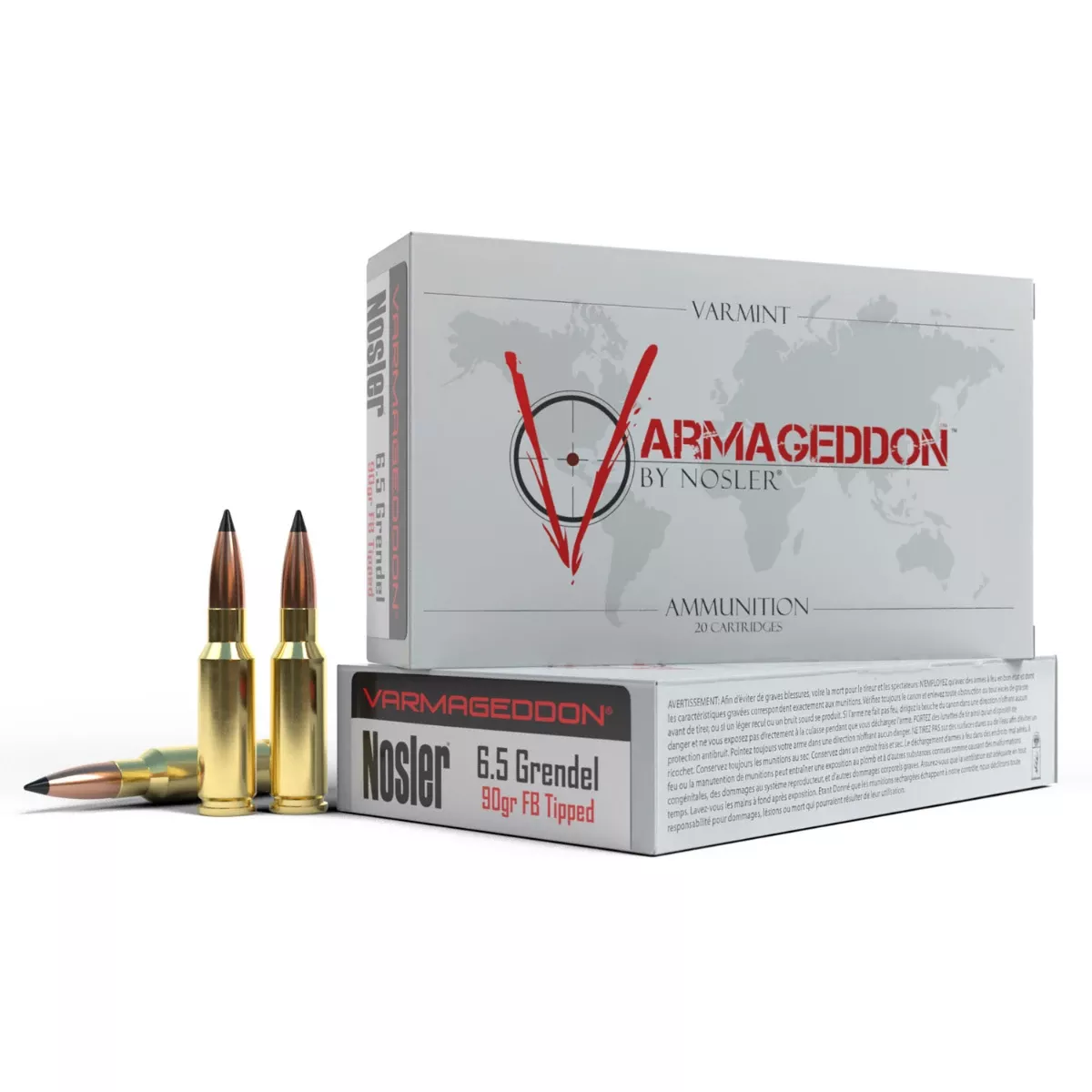 Nosler Varmageddon 6.5 Grendel 90 gr Flat Base Tipped - 65182