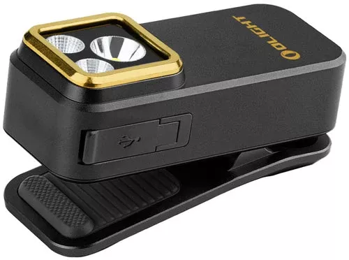 Olight Oclip Pro S 600 Lumen Rechargeable Clip-On Light - Black