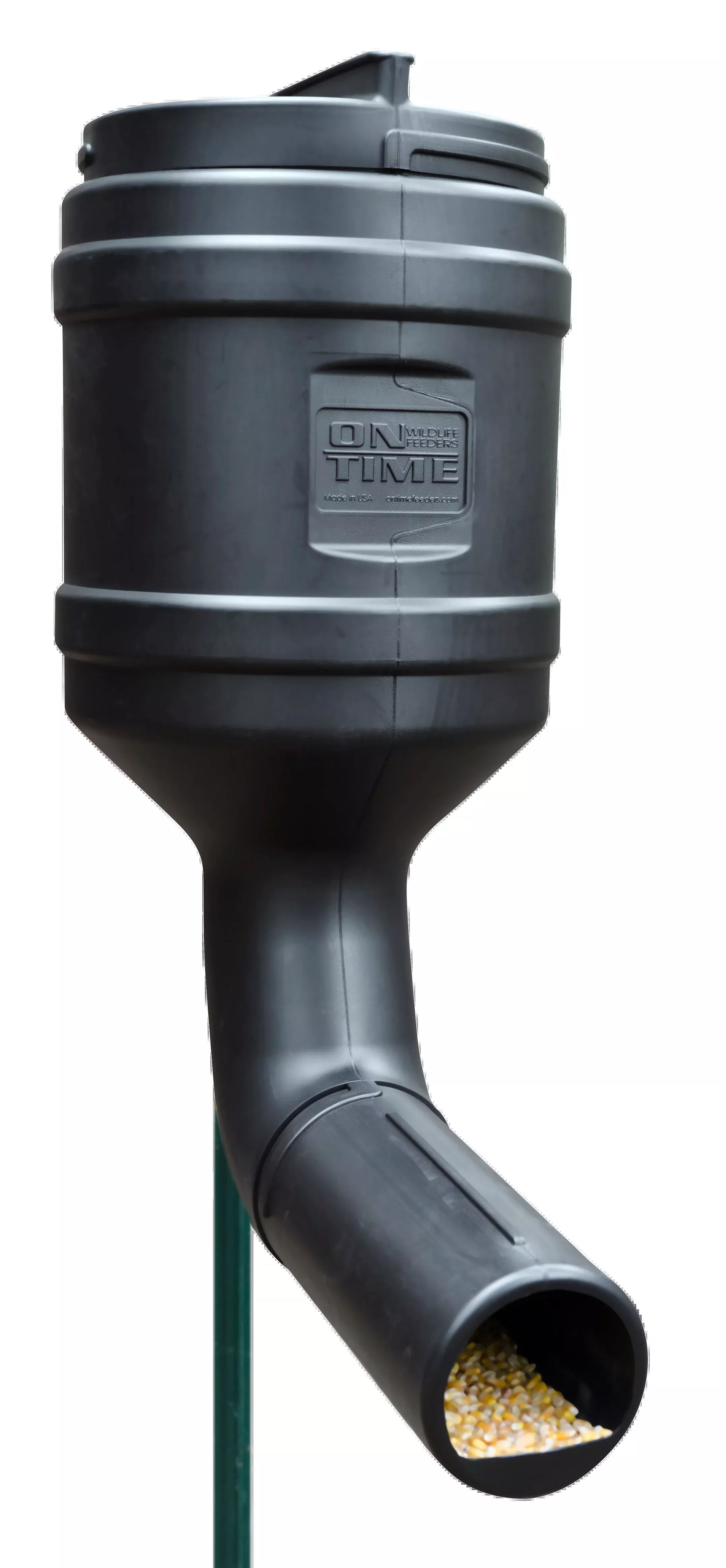 On Time 71800 T-Post Gravity Feeder 80 lb UV-Resistant Black Polyethylene