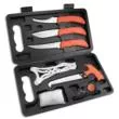 Outdoor Edge Jaeger-Pak JP-8 8-Piece Game Processing Knife Set 420J2 SS Fixed Blade w/ Hard Case