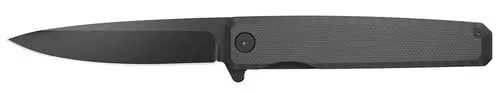 Outdoor Edge PL2C Peleus3.10" Folding Clip Point Plain Black Oxide 8Cr13MoV SS Blade G10 Handle