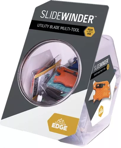Outdoor Edge SlideWinder 18-Pc Fishbowl Retail Display - 6 Orange, 6 Black, 6 Blue