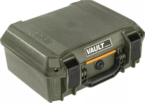 Pelican Vault V200 Medium Pistol Case 14" OD Green w/ Foam