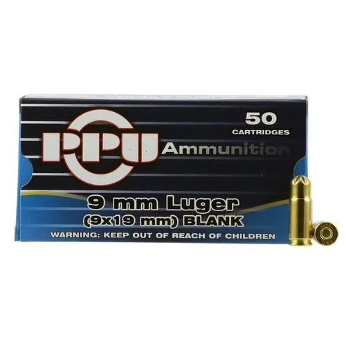 PPU Blank Ammo 9mm Luger - PPB9L