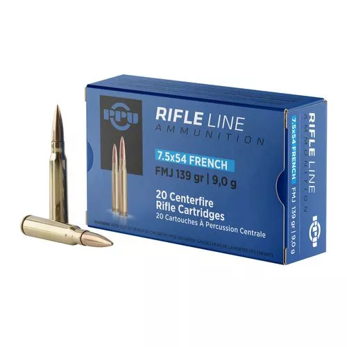 PPU Metric Rifle 7.5x54 French 139 gr Full Metal Jacket - PP7F