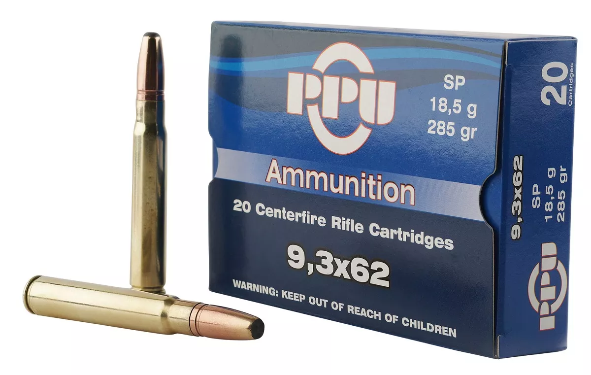 PPU Metric Rifle 9.3mmx62 Mauser 285 gr Soft Point - PP9362