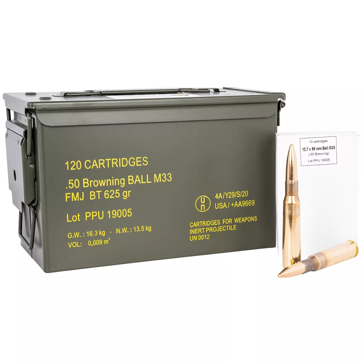 PPU Rangemaster 50 BMG 625 gr Full Metal Jacket - PPRM50M