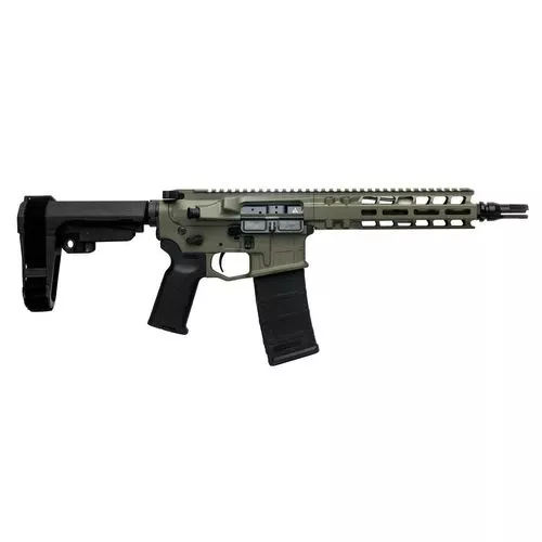 RADIAN WEAPONS R0505 Model 1 Pistol 300 Blackout 9" 30+1 Radian OD Green Cerakote Black Magpul SBA3 Pistol Brace