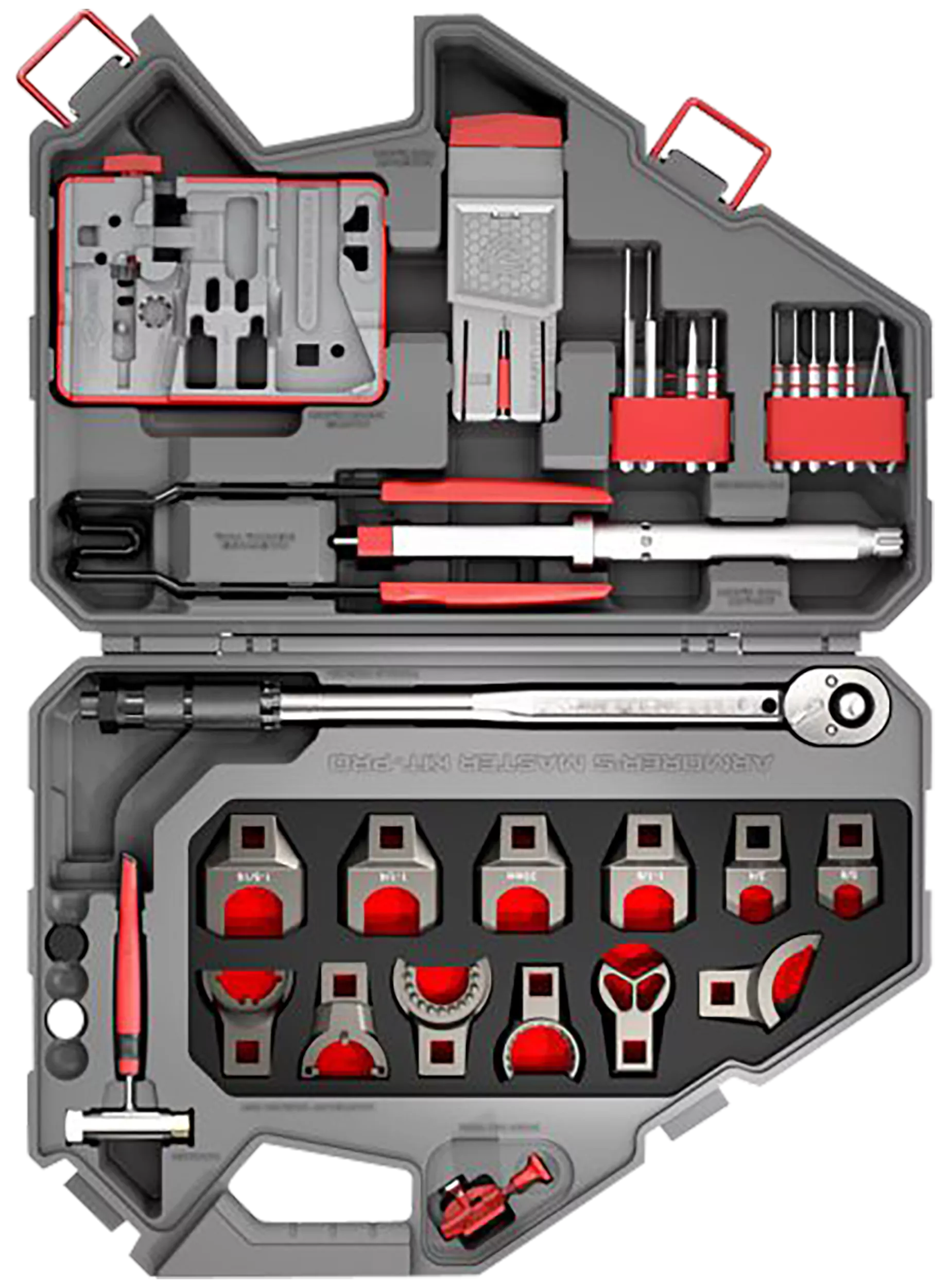 Real Avid AVAMKPRO Armorer's Master Kit Pro Gray/Red AR-15