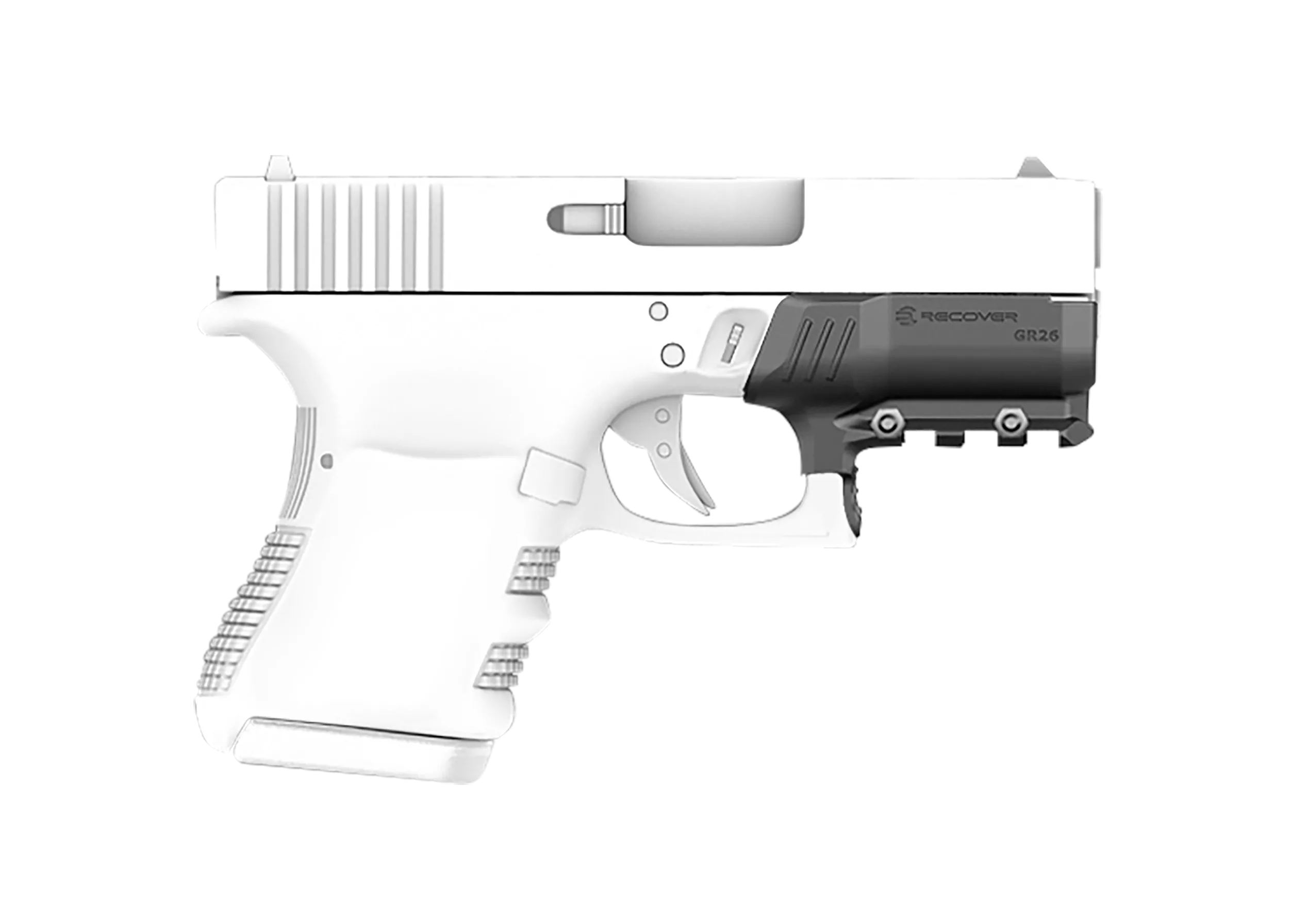 Recover Tactical GR2601 Rail Adapter for Glock 26 and 27Black