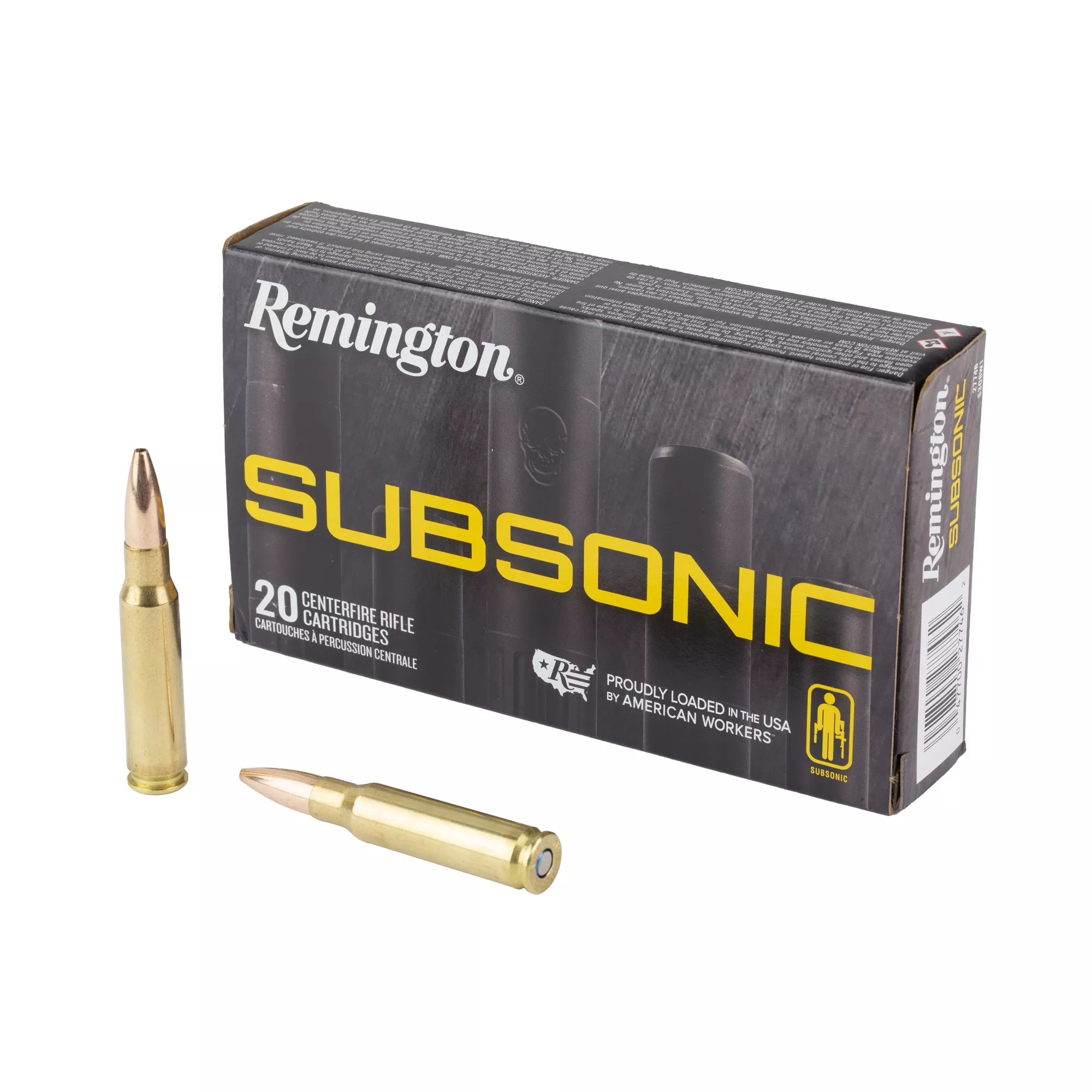 REM 308WIN SUBSONIC 205GR BHP 20/200