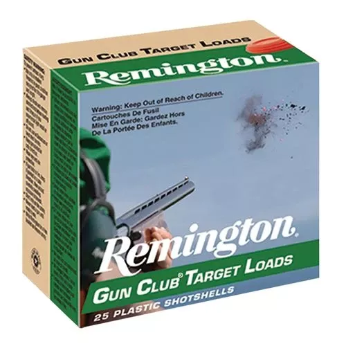 Remington Ammunition 20243 Gun Club12 Gauge 2.75" 1 1/8 oz 1100 fps 8 Shot 25 Bx/10 Cs