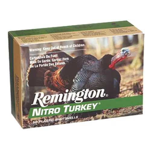Remington Ammunition 26697 Nitro Turkey12 Gauge 3" 1 7/8 oz 1210 fps 6 Shot 10 Bx/10 Cs