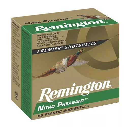 Remington Ammunition 28624 Premier Nitro Pheasant 12 Gauge 2.75" 1 1/4 oz 6 Shot 25 Bx/ 10 Cs