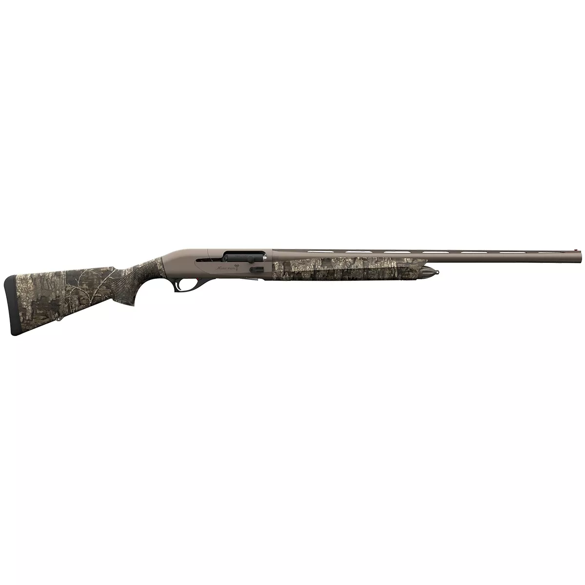 Retay USA Masai Mara Inertia Plus 12 Gauge Shotgun - 3.5" Chamber 26" Deep Bore Drilled FDE Barrel Realtree Timber Synthetic TruGlo Fiber Optic Sight K251ETM26