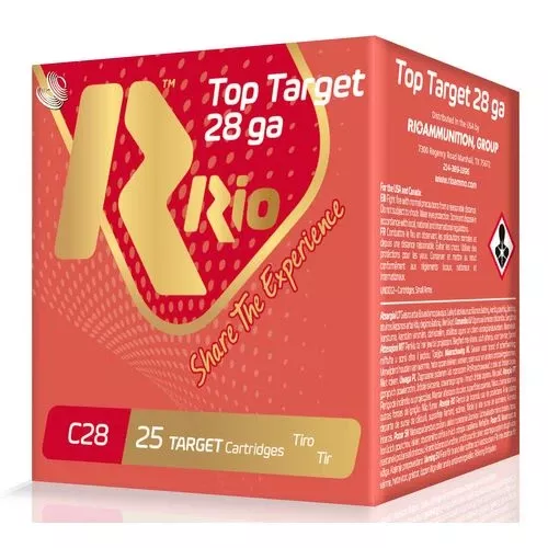 Rio Ammunition RC288 Top Target28 Gauge 2.75" 3/4 oz 8 Shot 250 Case