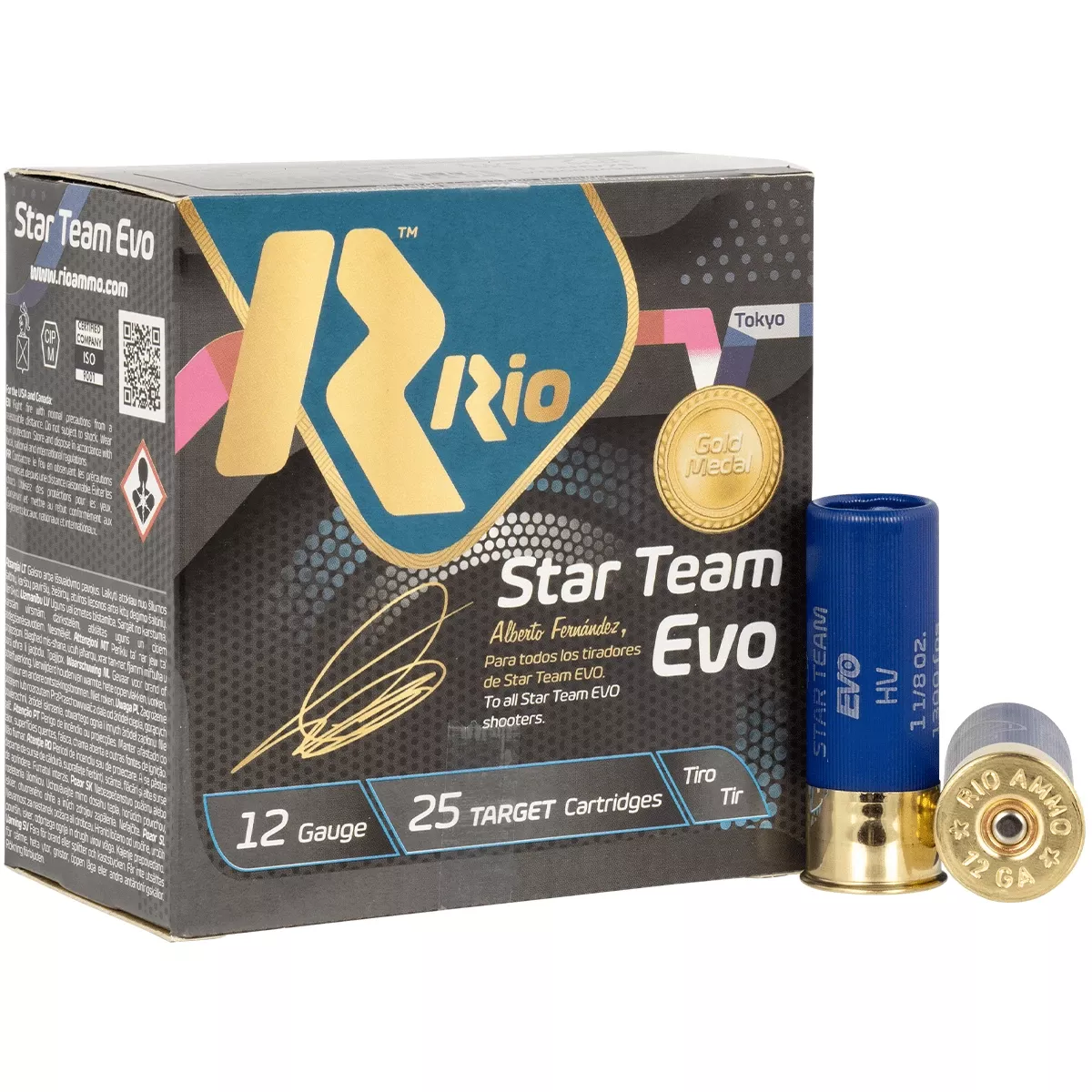 Rio Ammunition ST32HV75 Star Team EVO High Velocity 12 Gauge 2.75" 1 1/8 oz 7.5 Shot 25 Per Box