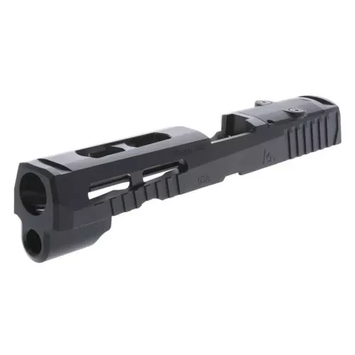 Rival Arms RA10P401A Optic Ready Slide A1 Sig P320 Full Size RMR Cut QPQ Black 416R Stainless Steel
