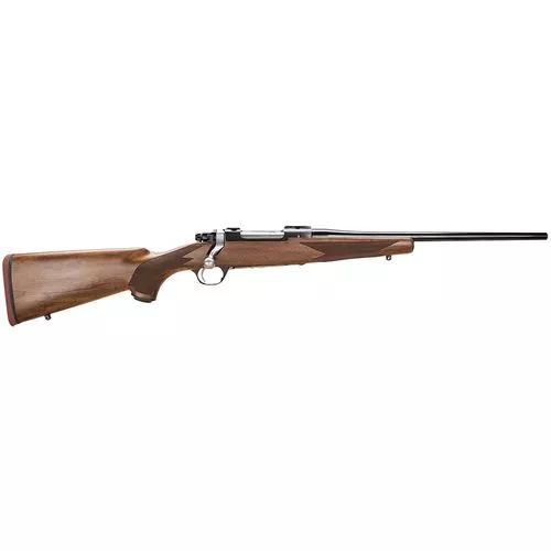 Ruger 37138 Hawkeye243 Win4+1 16.50" Barrel, Satin Blued Alloy Steel, American Walnut Stock, Optics Ready