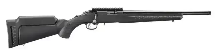 RUGER AMERICAN RIMFIRE 17HMR BOLT RIFLE 16.1″T.B. BLACK SYNTHETIC 1-9RD MAG