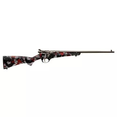 Savage Arms 13801 Rascal22 LR 1rd Cap 16.13" Matte Blued Rec/Barrel American Flag Stock Right Hand (Youth)