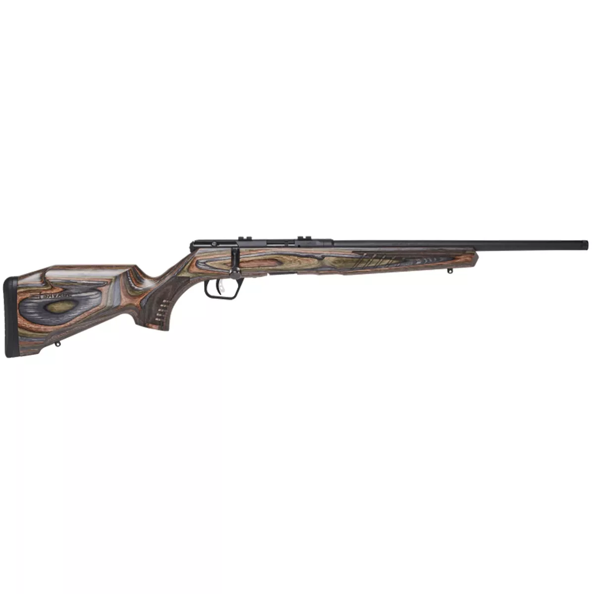Savage Arms 70249 B2222 LR 10+1 Cap 18" Matte Black Rec /Barrel Matte Forest Green Laminate Stock Right Hand (Full Size)