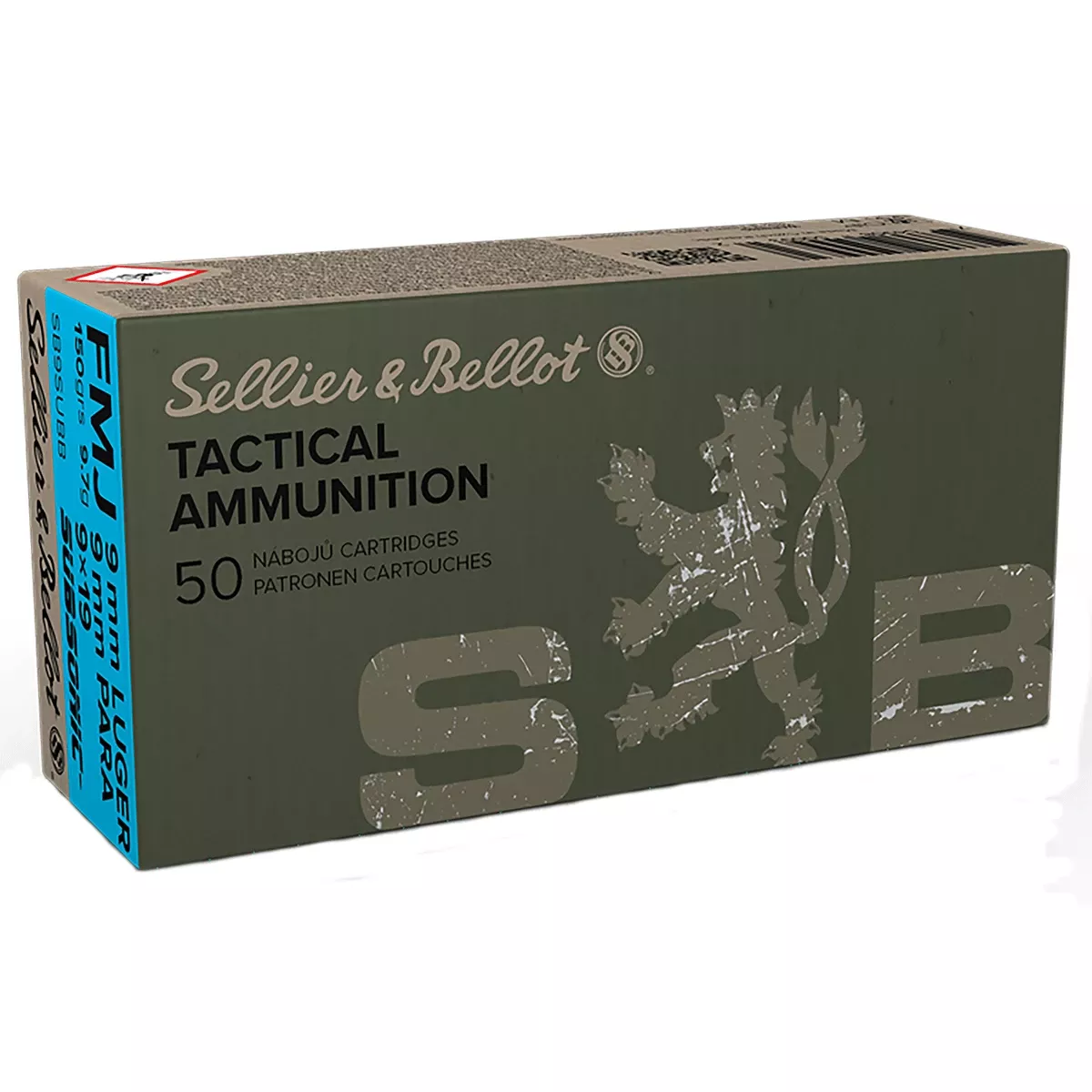 Sellier & Bellot 9mm Subsonic Handgun Ammo 150 gr FMJ