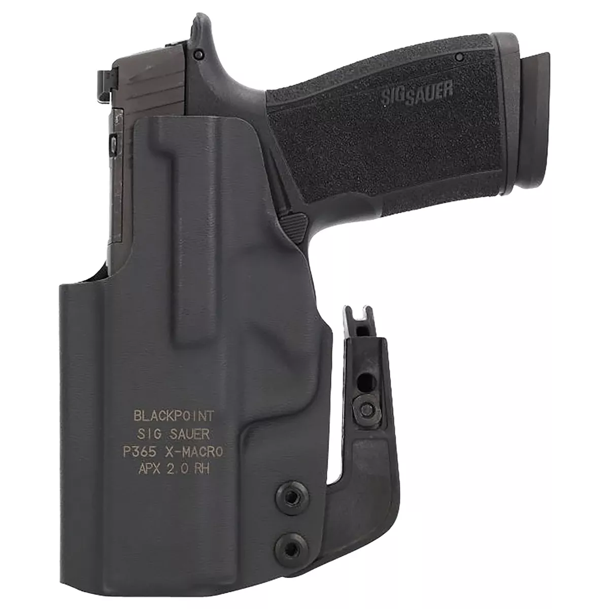 Sig Sauer 8901258 Tactical IWB Black Fits Sig P365-XMACRO Belt Clip Right Hand