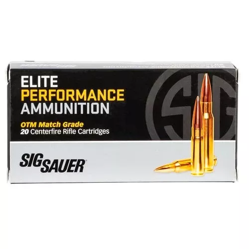 Sig Sauer E6MMCM220 Elite Match Grade6mm Creedmoor 107 gr Open Tip Match (OTM) 20 Bx/ 10 Cs