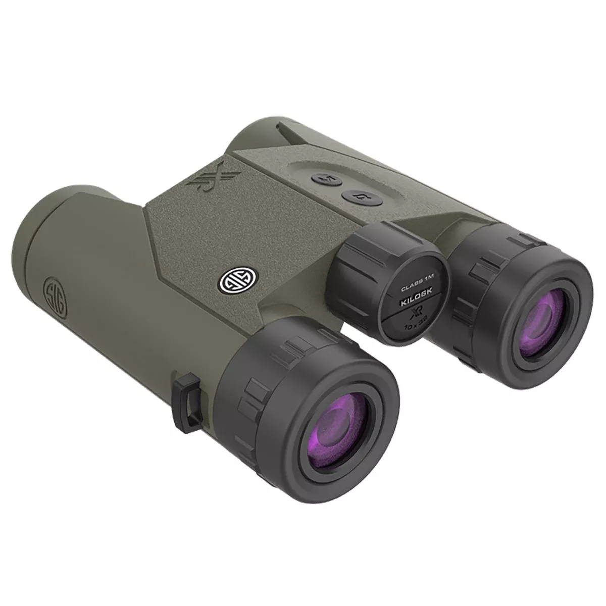Sig Sauer Electro-Optics KILO6K HD Binocular Rangefinder with 6000 Yards Max Distance, OD Green, 10x32mm, Segmented OLED Display - SOK6K104