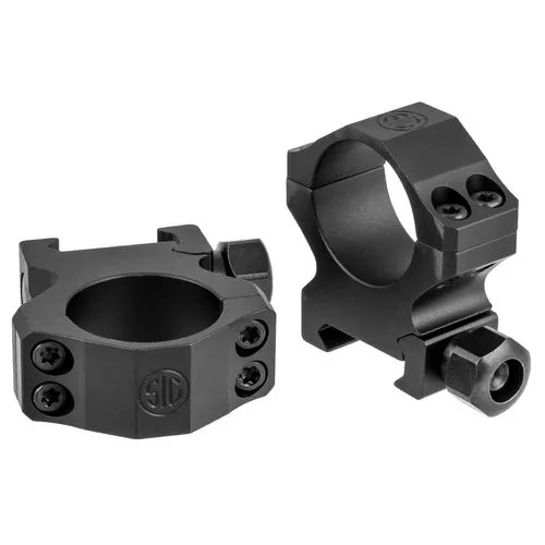 Sig Sauer Electro-Optics SOA10020 Alpha1 Hunting Scope Ring Set Weaver Medium 1" Black Powder Coated Aluminum