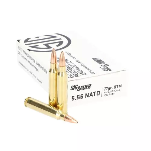 Sig Sauer Marksman 5.56x45mm NATO 77 gr Open Tip Match - E556M4-20