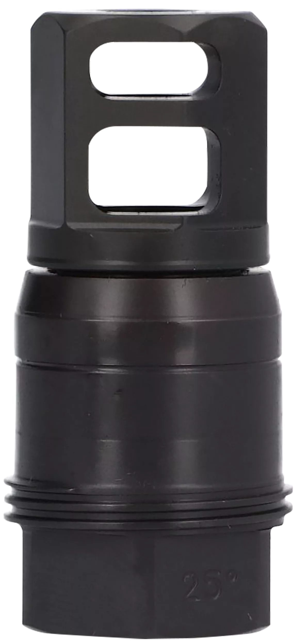 Sig Sauer SL76258X2425DEGM Clutch-Lok QD Muzzle Brake Black Stainless Steel with 5/8" 24 tpi Threads for 7.62mm 25 Degree Taper