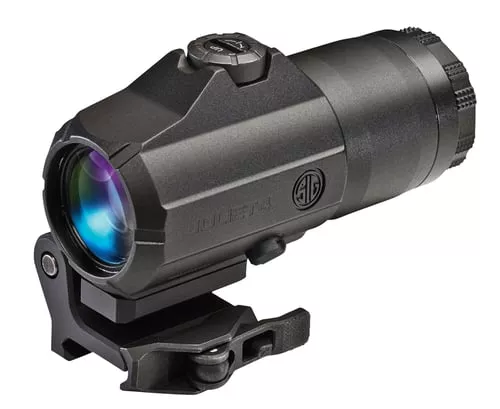 Sig Sauer SOJ41001 Juliet4 Red Dot Magnifier, 4X24MM, Powercam QR