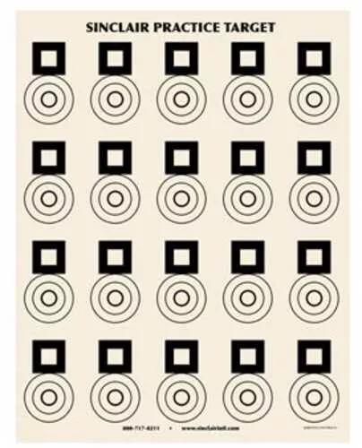 Sinclair Benchrest Practice Target (25 Pack)